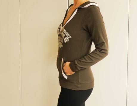 Hnede tricko s kapucou bavlnene s od cross jeans, s