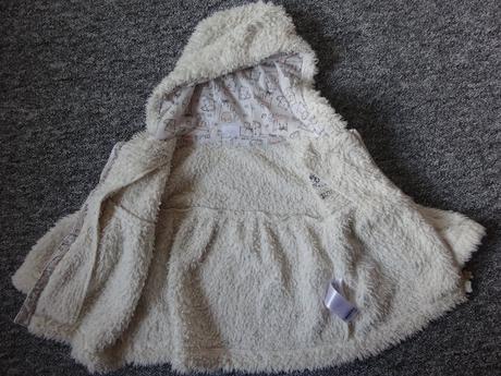 2x mikina chlupatá s kapucí, vel. 80, f&f,80