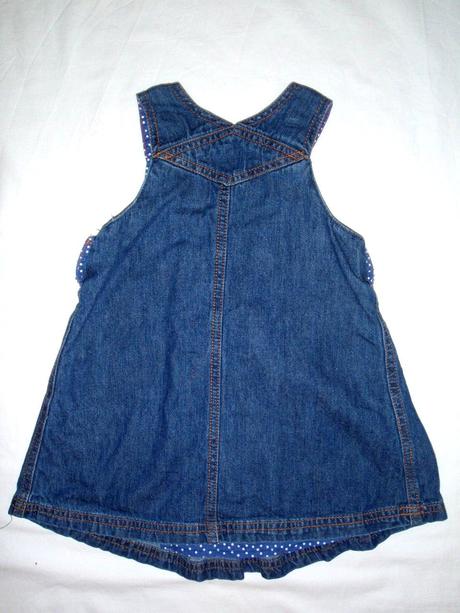 Nádherná riflová srdíčková laclová sukýnka, 74