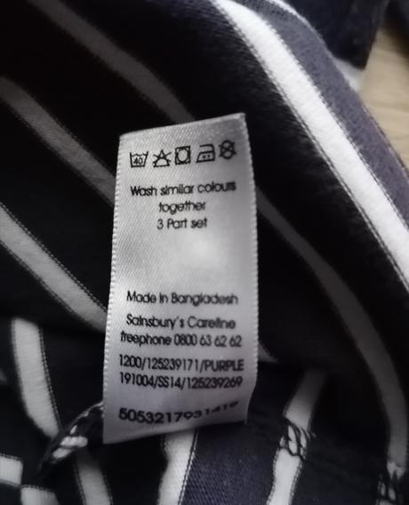 Bavlněné pruhované tričko tu vel 116, tu,116