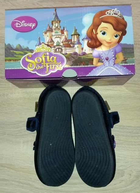 Tmavě modré sametové balerínky se sofií vel.30, disney,30