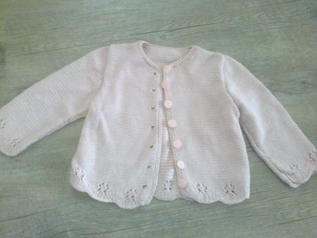 Starorůžový svetřík pletený, 80