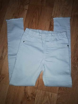 Světlé kalhoty h&m vel.134, h&m,134