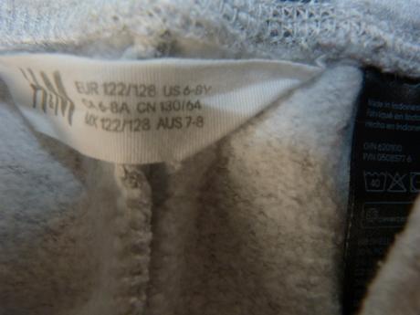 Hm tepláky vel.122/128, h&m,122
