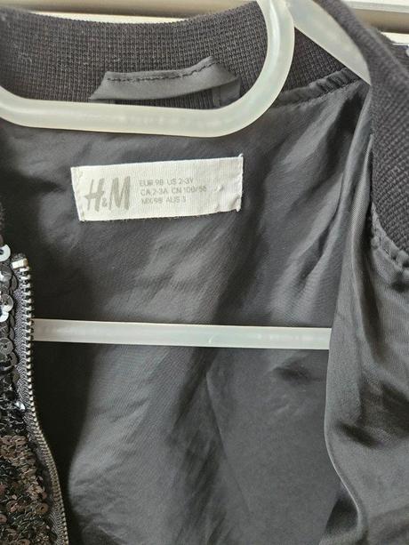 Bomber s flitry h&m, vel. 98/104, h&m,98