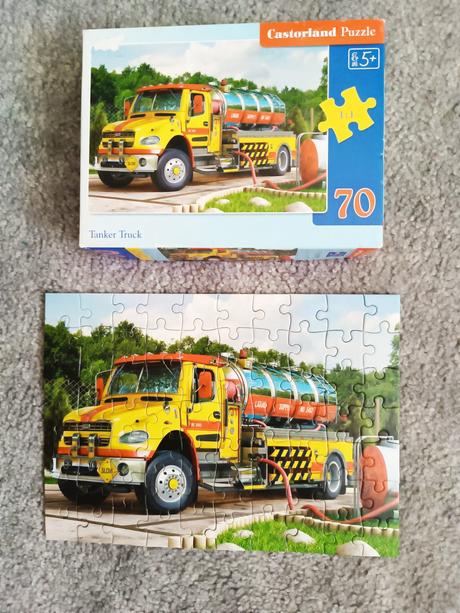 Puzzle 5 ks - auta cars, letadla planes, 4+ a 5+, 