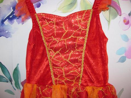 Kostým na karneval-ohňová princezna, víla,