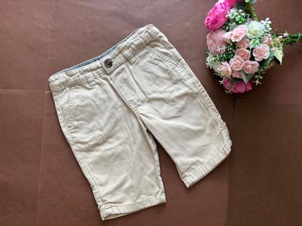 Kraťasy béžové plátěné- v.4/5 let, denim co,110