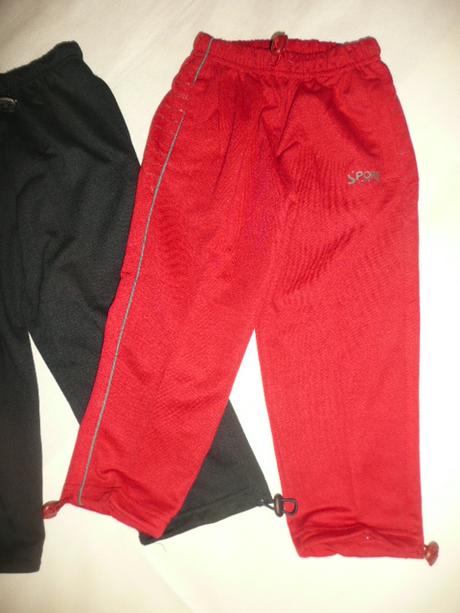 Tepláky vel 104/110 délka 53-56 cm i pro hubené, 110