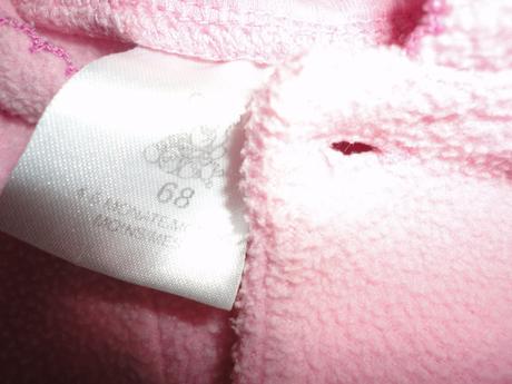 Roztomilá fleec mikinka, vel. 3-6 měsíců, 68