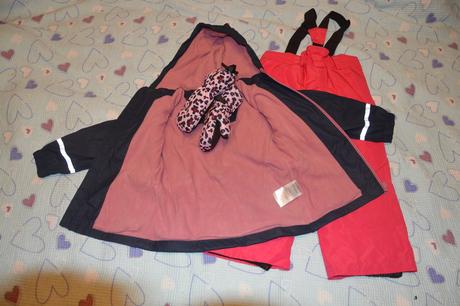 98 104 nepromokavá bunda oteplováky rukavice, crivit,104