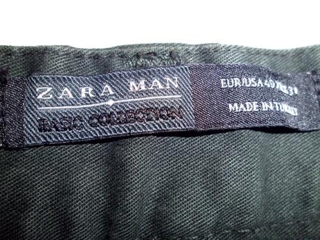 Chino tmavozelené, zara,s