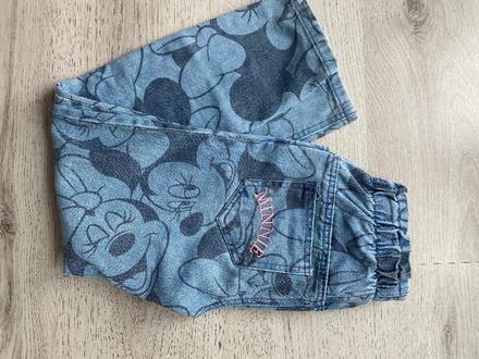 Pěkné jeansy minnie velikost 134, 134