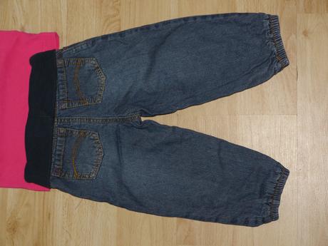 Vyteplene dziny s bavlnenym lemem v pase vel.80, 80