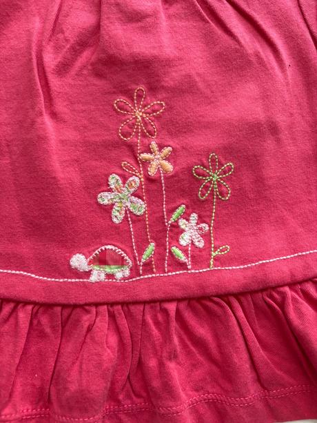 Tunika jahodové barvy- v.3/6 mes., gap,68