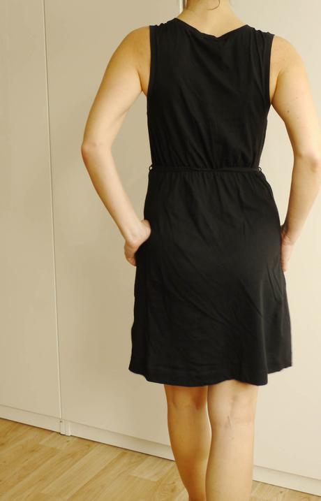 Cerne bavlnene saty ve. xs, h&m,xs