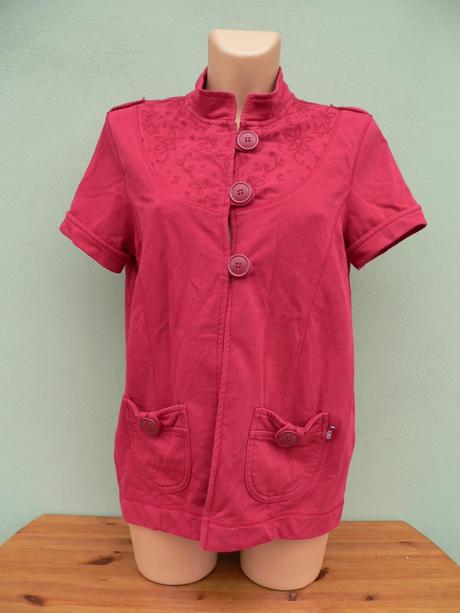 Vínová mikina vesta top cecil - vel.m, m