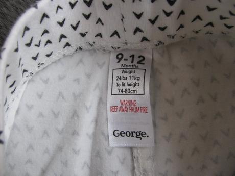 Bílé nové bavlněné legíny, tepláčky, george,80