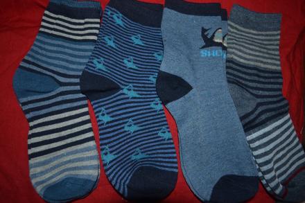 4x chlapecké ponožky bavlněné,26-27, 26 / 27