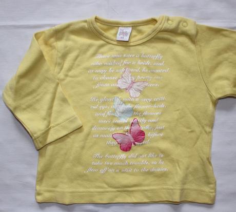 Ad419. tričko s motýly 3-6 měs., 68