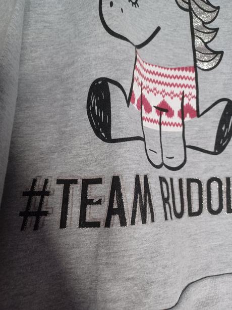 Vánoční mikina se sobem 146/152, pepco,152