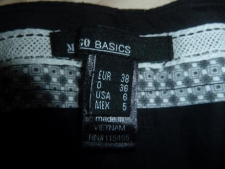 Basic plátěné rovné kalhoty, mango,158