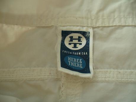 Bílá plátěná sukně zn. c&a vel. 140, c&a,140