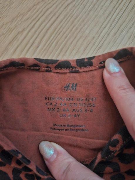 Tričko s dlouhým rukávem h&m, vel. 98/104, h&m,98