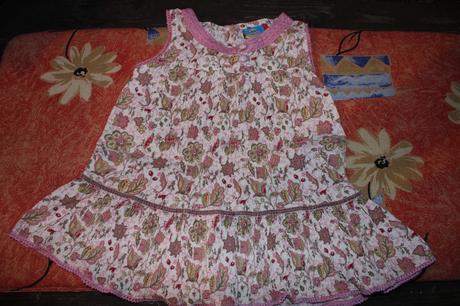 Dívčí šaty - šatičky květy - listy - lístky, topolino,80