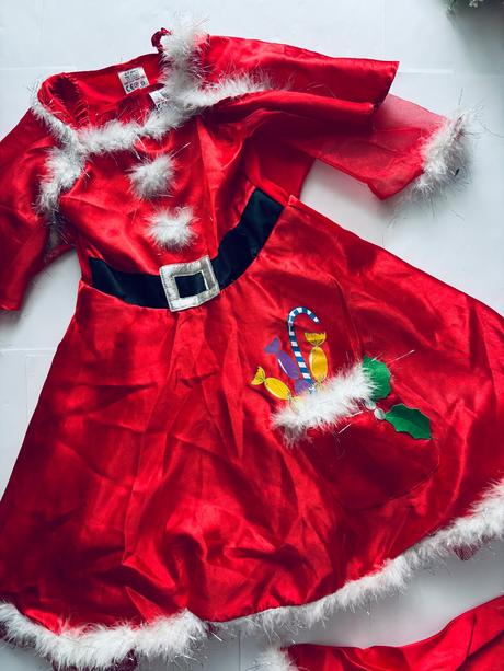 An5/ kostým vánoční šaty - v.4/7 let, 116