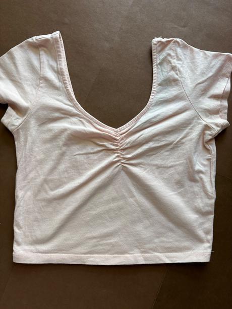 Triko crop losové barvy - v.cca 11-13 let, 152