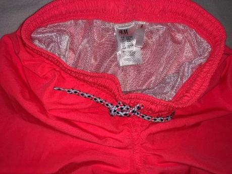 Reflexně oranžové chlapecké plavky / kraťasy 6-8y, h&m,116