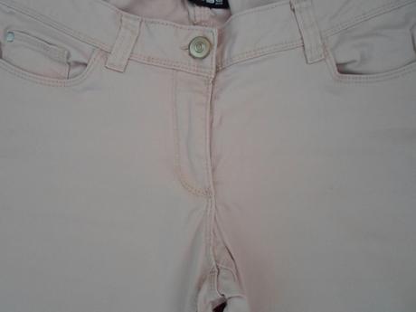 Růžové kalhoty rifle džíny, takko,38