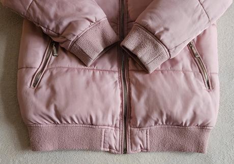 Dívčí růžová zimní bunda s kožíškem, vel.140, f&f, f&f,140