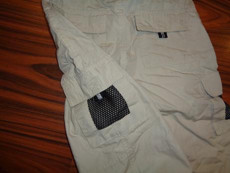 Luxusní béžové kraťasy - safari styl, 140