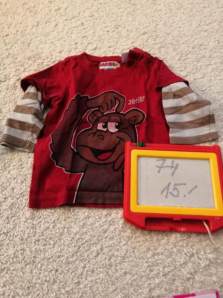 Trička dlouhý rukáv 5 ks, 68–80