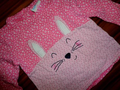 Krásná kytičkovaná mikina se zajíčkem, topomini,92