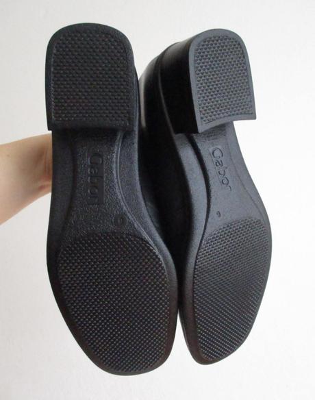 Dámské kožené polobotky černé gabor 39, gabor,39