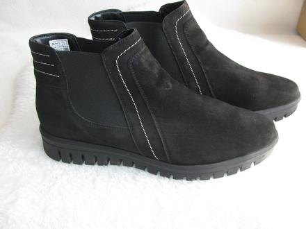 Dámská kožená černá kotníková obuv, podzim, zima, rieker,41