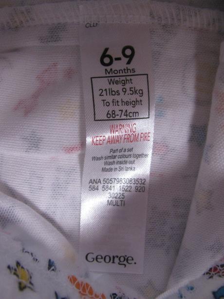 Pyžamové bavlněné kalhoty, george,74