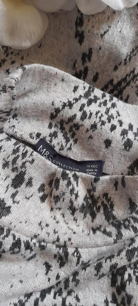 Elegantní úpletové midi šaty s rozparky, marks & spencer,xl