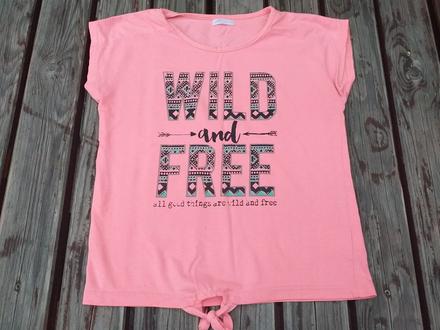 Tričko pro holķy  - růžové,  vel. 134/140, pepco,134