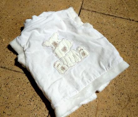 Teplejší vestička / vesta s pejskem na zádech, mamas & papas,74