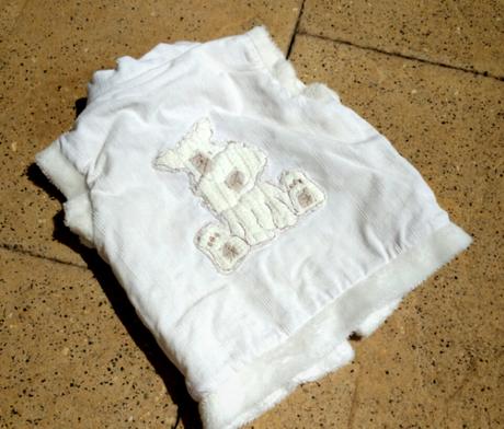 Teplejší vestička / vesta s pejskem na zádech, mamas & papas,74