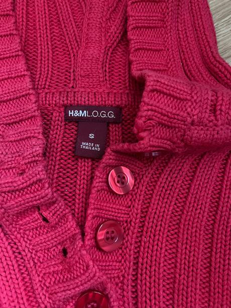 Jahůdkový svetřík h&m, h&m,s