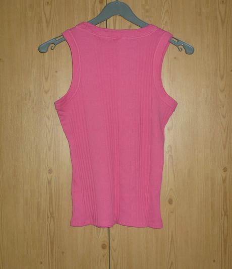 Růžové žebrované dámské tílko takko fashion, takko,s