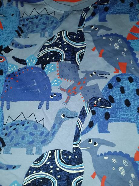 Modré tričko s dinosaury 110 nutmeg, nutmeg,110