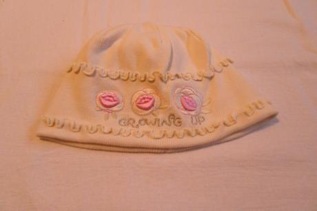 B140 dívčí elegantní bavlněná čepička vel. 62-68, 62