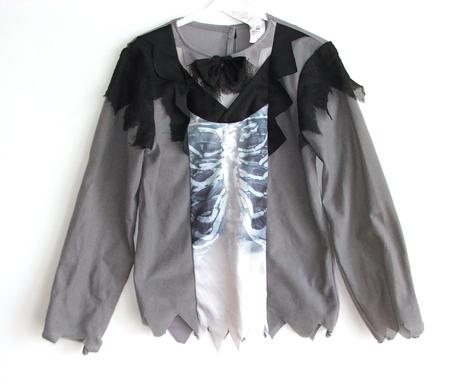 R111 triko kostým kostlivec vel. 9-10 let, 