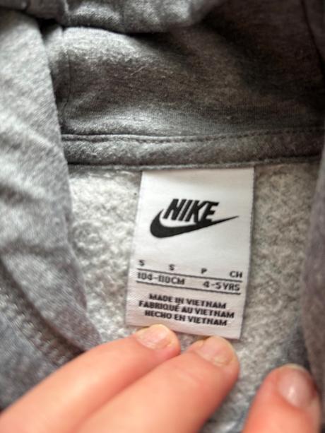 K7/ mikina šedá zn. nike - v.104/110, nike,110
